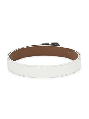white leatherette belt - 17399748 - Standard Image - 2