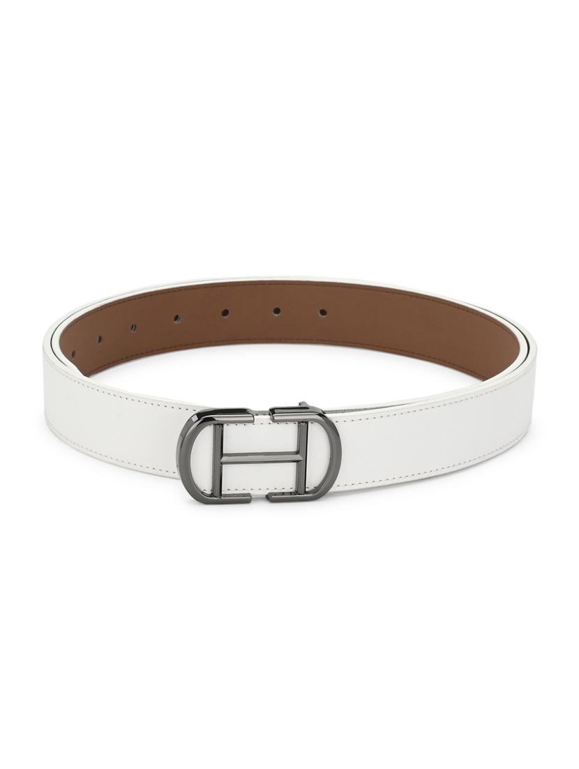 white leatherette belt - 17399748 - Zoom Image - 1