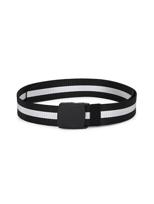 black polyester canvas belt - 17399767 - Standard Image - 1