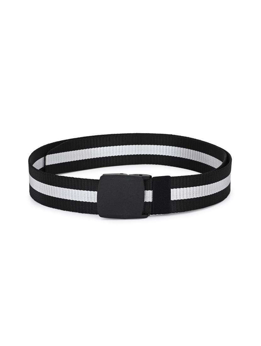 black polyester canvas belt - 17399767 - Zoom Image - 1