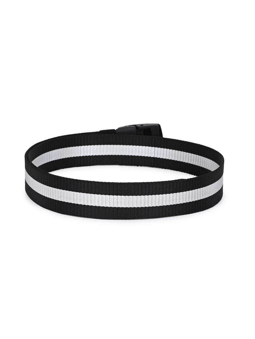 black polyester canvas belt - 17399767 - Zoom Image - 2