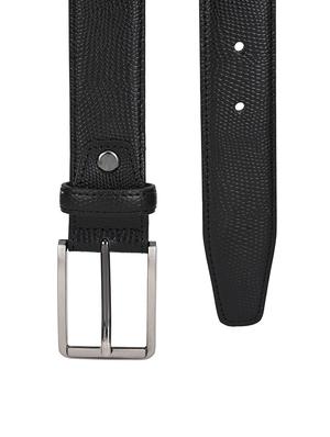 black leather belt - 17399775 - Standard Image - 3