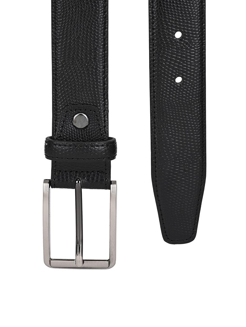 black leather belt - 17399775 - Zoom Image - 3