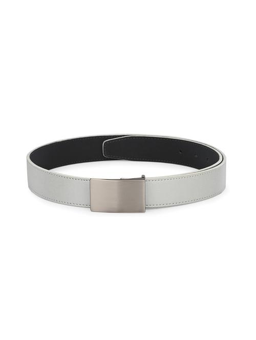 silver leather belt - 17399788 - Standard Image - 1
