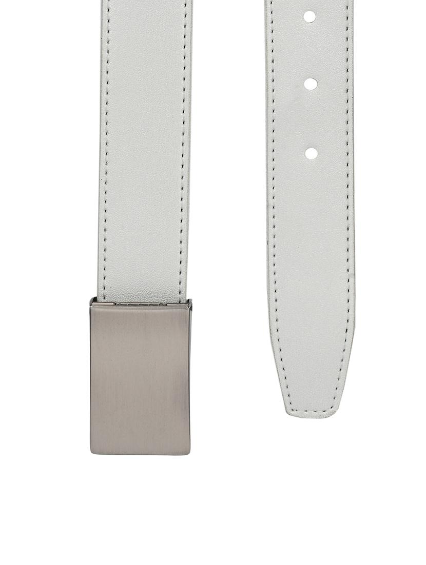 silver leather belt - 17399788 - Zoom Image - 3