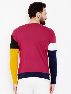 multi color block cut & sew t-shirt - 17399820 - Standard Image - 3