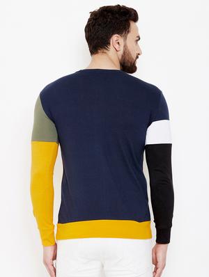 multi color block cut & sew t-shirt - 17399822 - Standard Image - 3