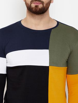 multi color block cut & sew t-shirt - 17399822 - Standard Image - 5