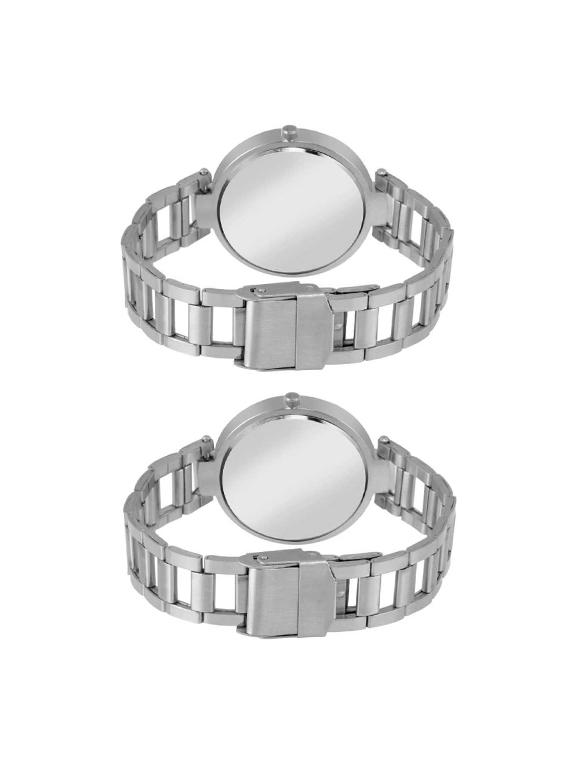pack of 2 stainless steel stylish girls watch analog watches - 17400337 - Zoom Image - 2