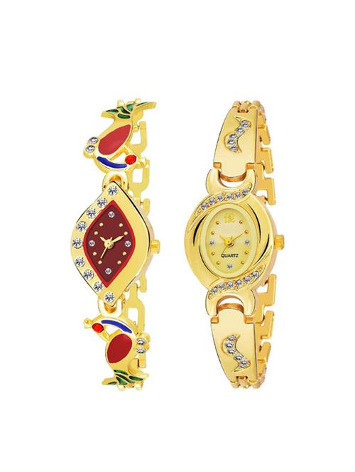 pack 2 best artist designer party-wedding bangle watch - 17400348 - Standard Image - 1