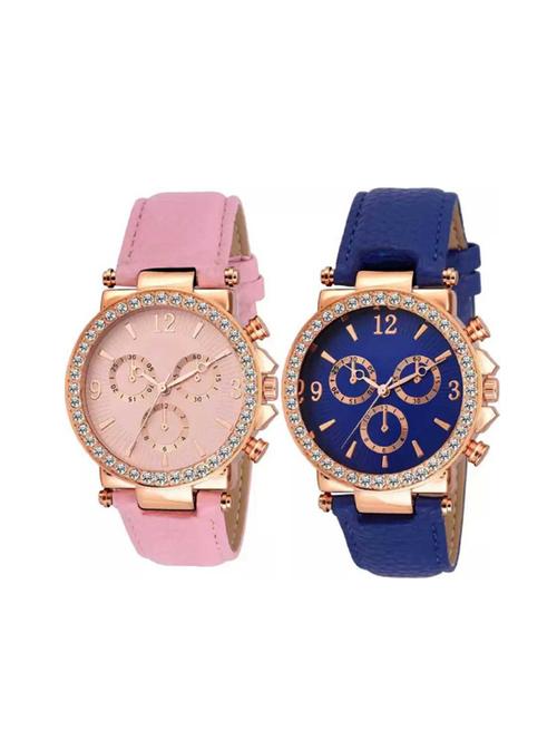women analog analog watches (pack of 2) - 17400351 - Standard Image - 1
