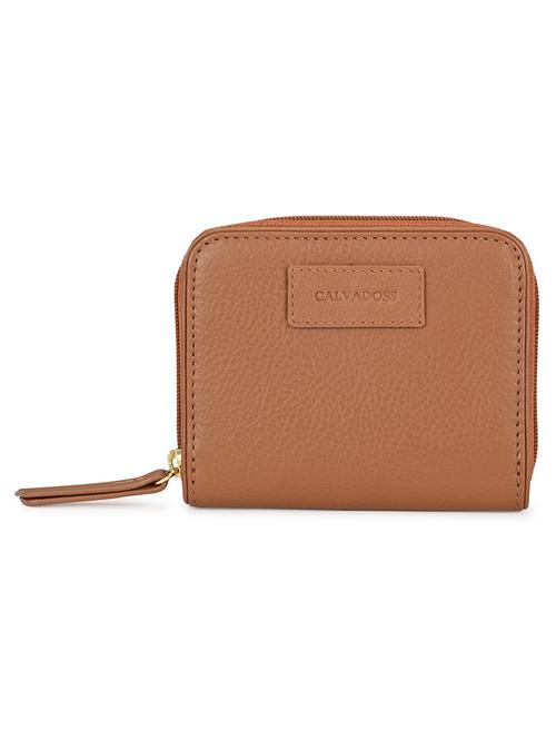 beige colored leather wallet - 17400497 - Standard Image - 1