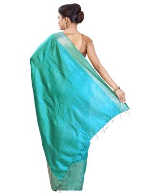 bordered bhagalpuri saree with blouse - 17400545 - Standard Image - 2