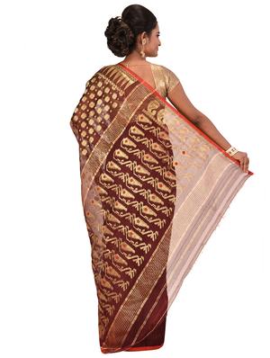 self-design jamdani saree - 17400557 - Standard Image - 2