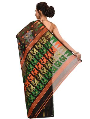 self-design jamdani saree - 17400569 - Standard Image - 2