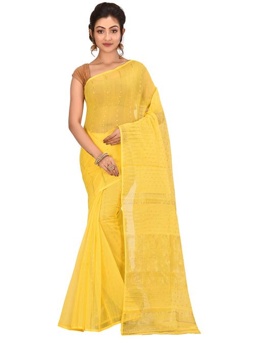 self-design jamdani saree - 17400621 - Standard Image - 1