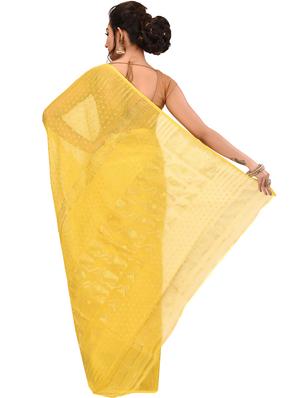 self-design jamdani saree - 17400621 - Standard Image - 2