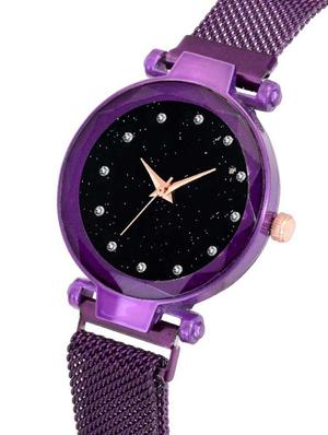 bolun luxury mesh magnet buckle starry sky quartz watches for girls fashion mysterious purple lady analog watch - 17400673 - Standard Image - 2