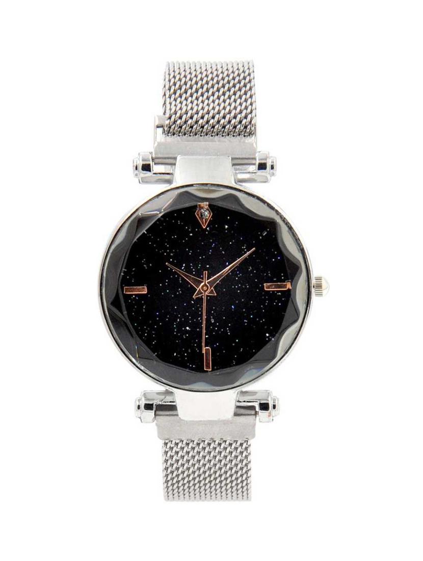 bolun rt-161 luxury mesh magnet buckle quartz fashion mysterious silver analog women's analog watch - 17400681 - Zoom Image - 1
