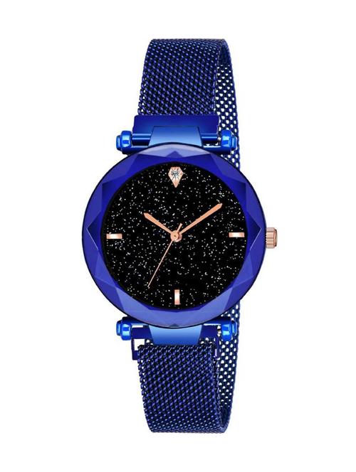 bolun laxurius looking blue dial magnet belt girl and women watch megnet analog watch - 17400757 - Standard Image - 1