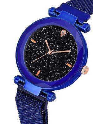 bolun laxurius looking blue dial magnet belt girl and women watch megnet analog watch - 17400757 - Standard Image - 2