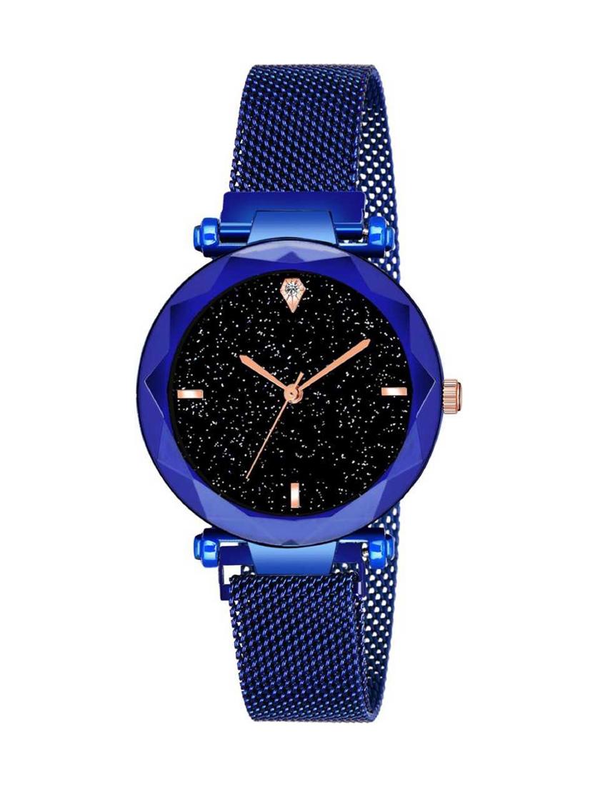 bolun laxurius looking blue dial magnet belt girl and women watch megnet analog watch - 17400757 - Zoom Image - 1