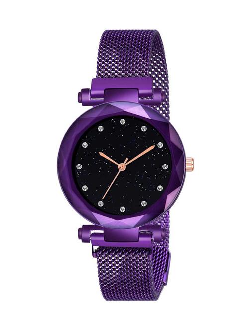 bolun purple megnet strap buckle analoge watch for girls & woman girls watches analog watch - 17400801 - Standard Image - 1