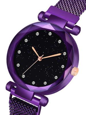 bolun purple megnet strap buckle analoge watch for girls & woman girls watches analog watch - 17400801 - Standard Image - 2