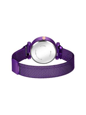 bolun purple megnet strap buckle analoge watch for girls & woman girls watches analog watch - 17400801 - Standard Image - 3
