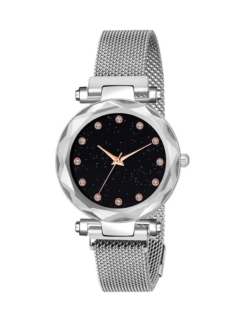 bolun silver megnet strap buckle analoge watch for girls & woman girls watches analog watch - 17400804 - Zoom Image - 1