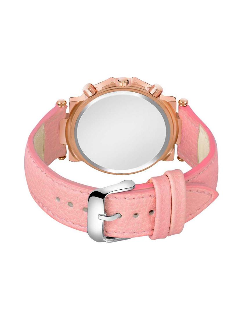 bolun _833 fancy look baby pink dial- leather strap watch analog watch - - 17400828 - Zoom Image - 2