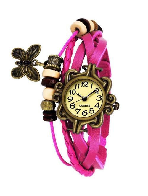 bolun pink vintage haging lucky charm bracelet analog watch? - 17400838 - Standard Image - 1