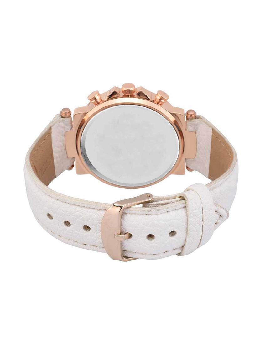 bolun white platinum analog dial leather watch - for women girls watches analog watch - 17400897 - Zoom Image - 2