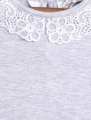 grey cotton regular top - 17400923 - Standard Image - 3