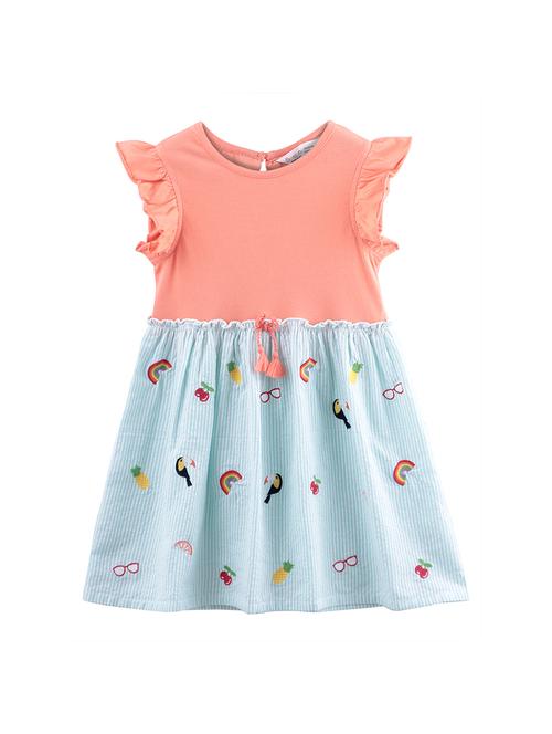 orange cotton frock - 17400928 - Standard Image - 1