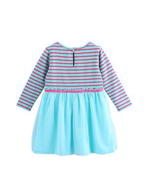 blue cotton frock - 17400930 - Standard Image - 2