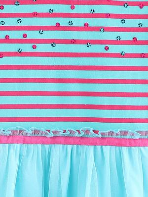 blue cotton frock - 17400930 - Standard Image - 3