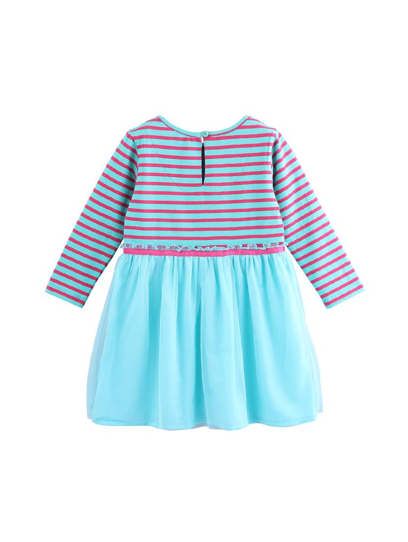 blue cotton frock - 17400930 - Zoom Image - 2