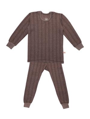 set of 3 brown cotton thermal - 17401184 - Standard Image - 2