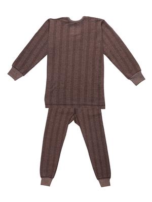 set of 3 brown cotton thermal - 17401184 - Standard Image - 3