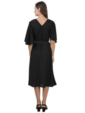 bell sleeves a-line dress - 17401314 - Standard Image - 3