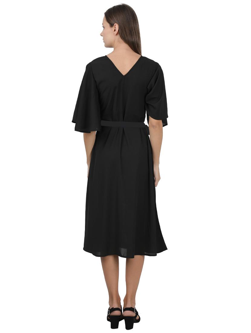 bell sleeves a-line dress - 17401314 - Zoom Image - 3