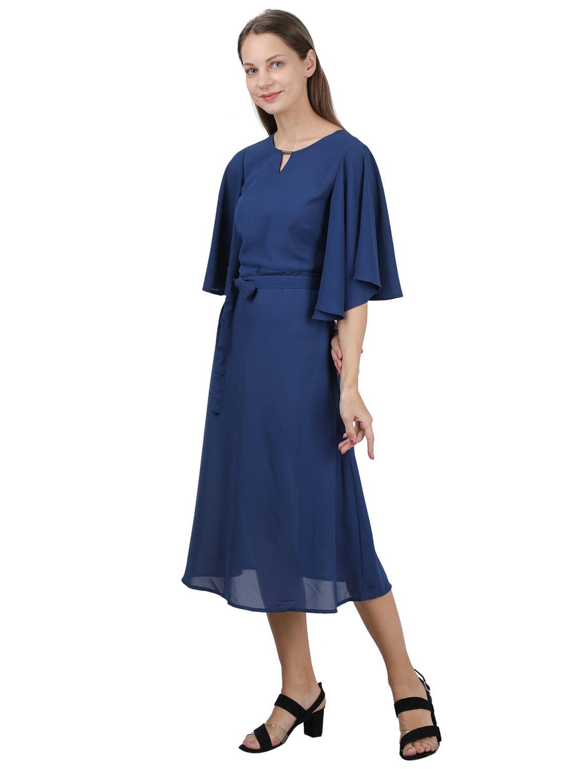 bell sleeves a-line dress - 17401316 - Zoom Image - 2