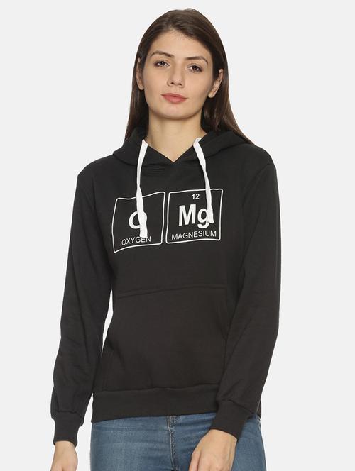 hooded neck printed sweatshirt - 17401321 - Standard Image - 1