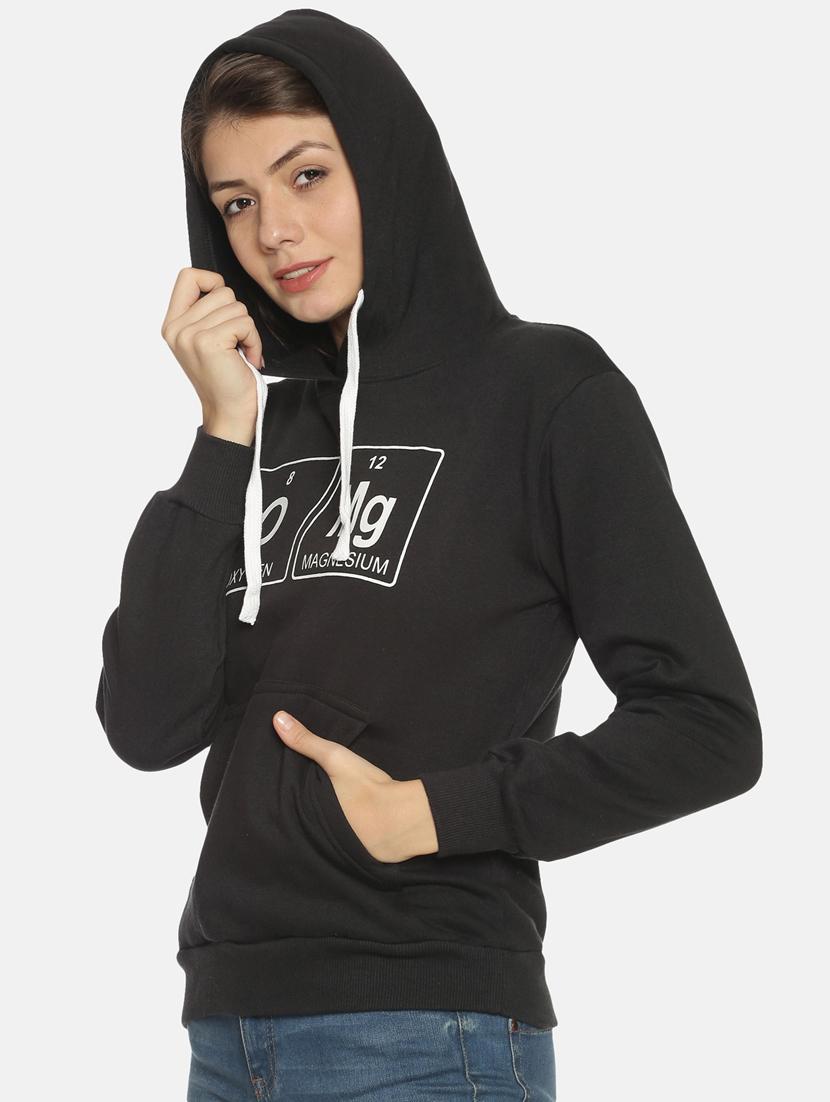 hooded neck printed sweatshirt - 17401321 - Zoom Image - 2