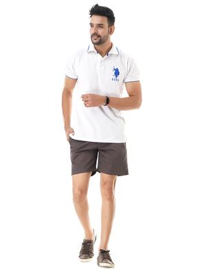 grey solid short - 17401357 - Standard Image - 4