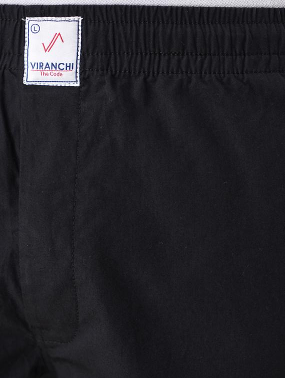 black solid ankle length track pant - 17401381 - Zoom Image - 5