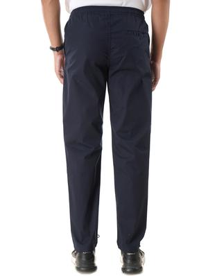 navy blue solid ankle length track pant - 17401382 - Standard Image - 3