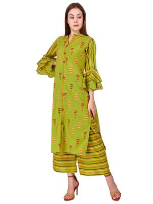printed kurta palazzo set - 17401496 - Standard Image - 2