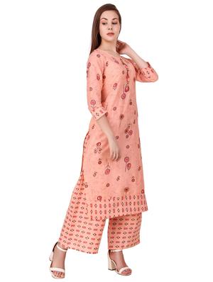 printed kurta palazzo set - 17401498 - Standard Image - 2